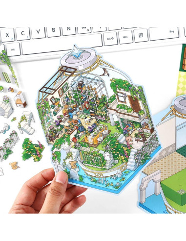 4 Sets de Pegatinas 3D UoYYelly para Alivio del Estrés DIY