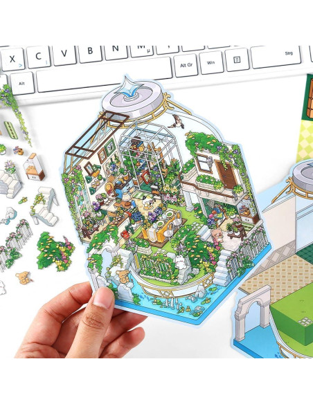 4 Sets de Pegatinas 3D UoYYelly para Alivio del Estrés DIY