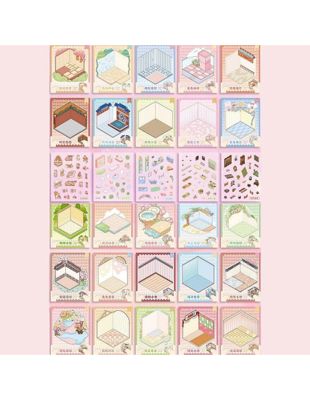 25 Juegos de Pegatinas 3D DIY de Casa con Pinzas - Alivio Estrés