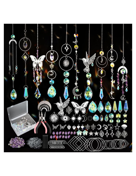 Kit de Suncatcher DIY 600 Piezas Cristales para Ventanas