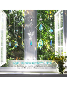 Kit de Suncatcher DIY 600 Piezas Cristales para Ventanas 2