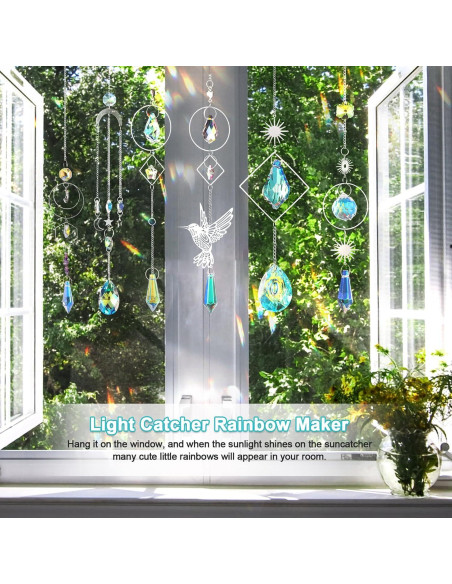 Kit de Suncatcher DIY 600 Piezas Cristales para Ventanas