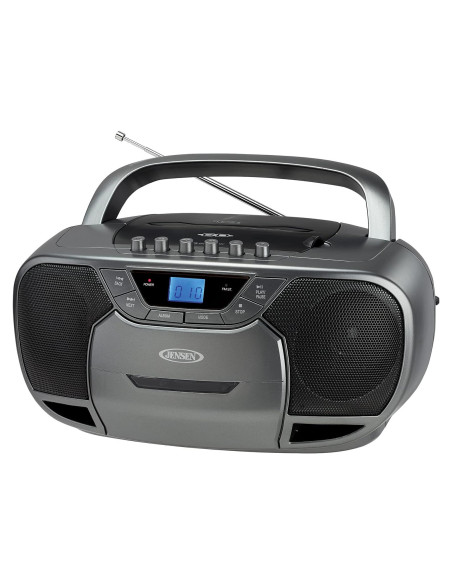 Reproductor de CD y Casete JENSEN CD-590 Gris con Bluetooth