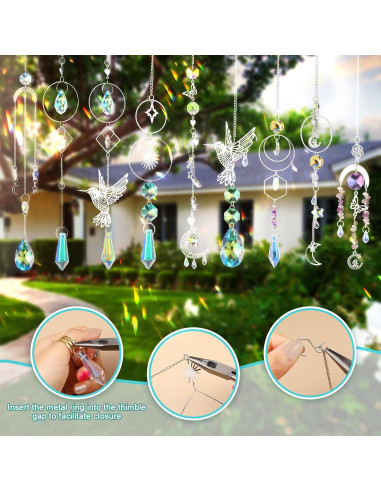 Kit de Suncatcher DIY 600 Piezas Cristales para Ventanas