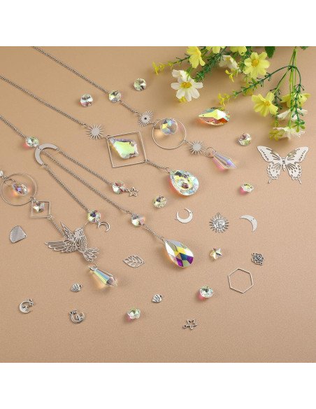 Kit de Suncatcher DIY 600 Piezas Cristales para Ventanas