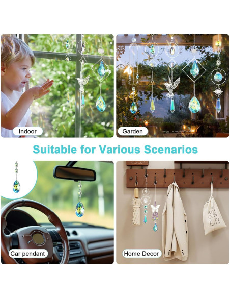 Kit de Suncatcher DIY 600 Piezas Cristales para Ventanas