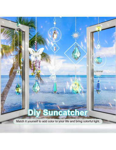 Kit de Suncatcher DIY 600 Piezas Cristales para Ventanas