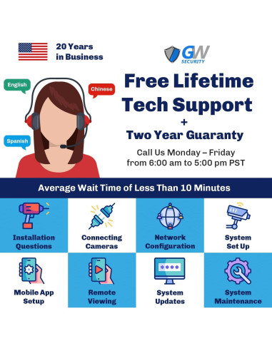 Sistema de Cámara de Seguridad GW 8 Canal 12MP 4K PoE AI