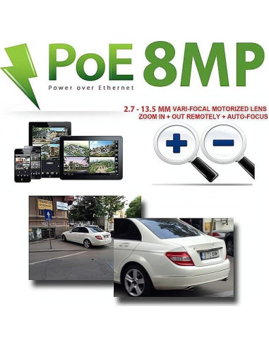 Sistema de Cámara de Seguridad GW 8 Canal 12MP 4K PoE AI