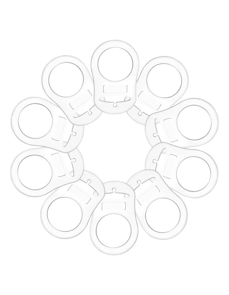10 Anillos Adaptadores de Silicona para Chupetes MAM