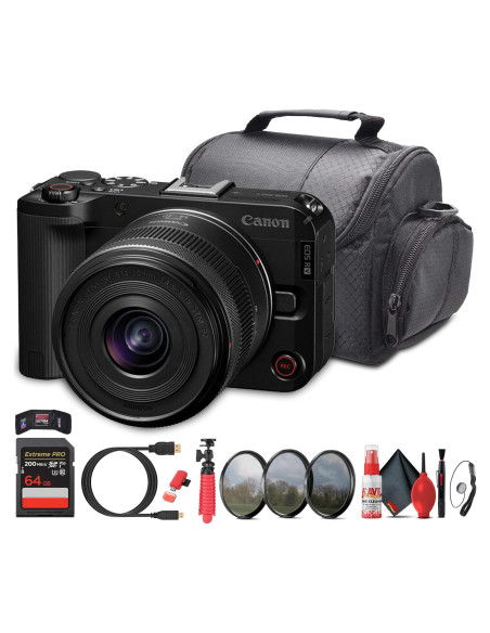 Cámara Canon EOS R50 V + Lente Zoom 14-30mm 24.2MP 4K