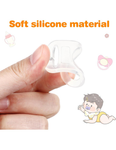 10 Anillos Adaptadores de Silicona para Chupetes MAM