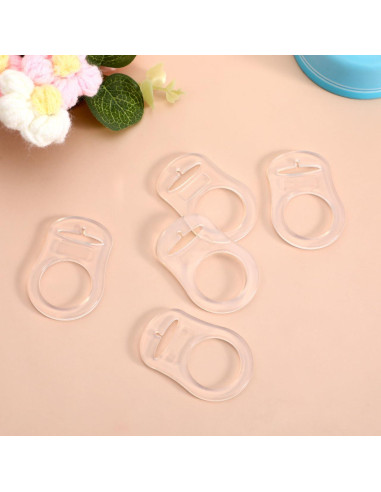10 Anillos Adaptadores de Silicona para Chupetes MAM