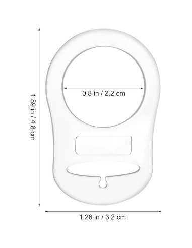 10 Anillos Adaptadores de Silicona para Chupetes MAM