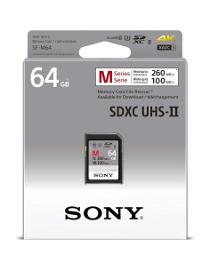 Tarjeta SDXC UHS-II Sony 64GB V60 CL10 U3 R260MB/s 2