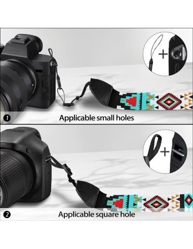 Correa de Cámara Ajustable Azteca Occidental para DSLR y SLR