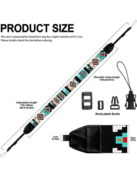 Correa de Cámara Ajustable Azteca Occidental para DSLR y SLR