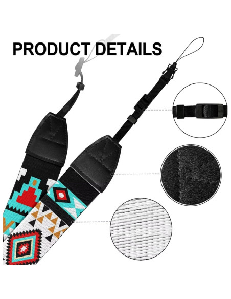 Correa de Cámara Ajustable Azteca Occidental para DSLR y SLR