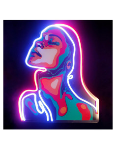 Luz de neón decorativa Shunyingwanda chica 41x33 cm USB