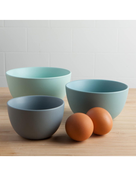 Set de 3 Tazones de Cerámica Apilables Ahora Diseños - Huevo de Gorrión