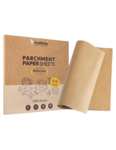 Papel Pergamino Katbite 200 Hojas 20x20 cm Antiadherente