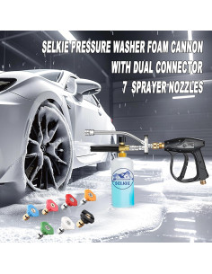 Cannon de Espuma Selkie 3-en-1 para Lavadora a Presión 1L 2