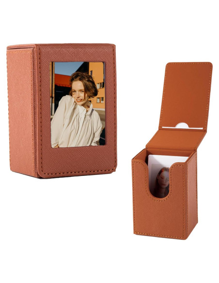 Caja de Almacenamiento para Fotos 2x3 HIYQIN Marrón - 50 Fotos