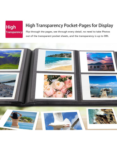 Álbum de fotos Rekeen 160 bolsillos para Instax Wide 300