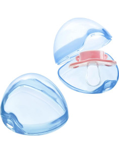 Estuche para Chupete Accmor 2 Paquete Libre de BPA Azul 2