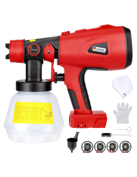 Pulverizador de pintura inalámbrico YEX-BUR 200W 18V para hogar