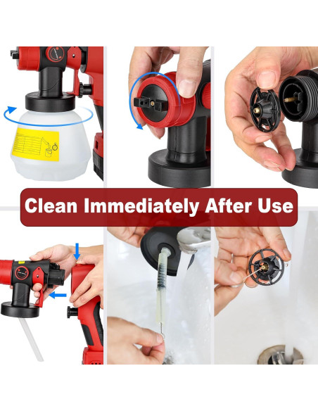 Pulverizador de pintura inalámbrico YEX-BUR 200W 18V para hogar