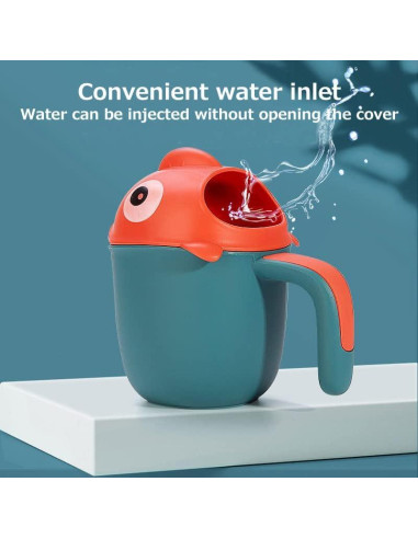 Taza de Enjuague para Bebés EUBUY en Forma de Pez Rosa