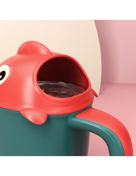 Taza de Enjuague para Bebés EUBUY en Forma de Pez Rosa