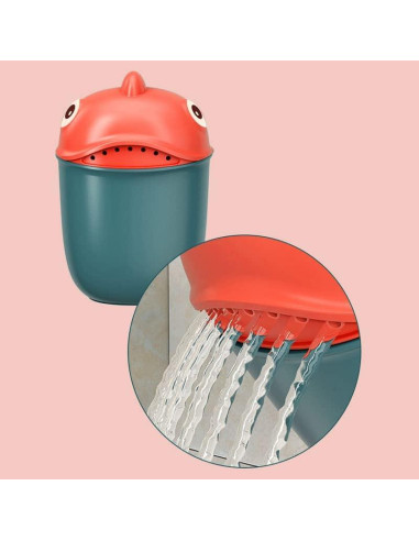 Taza de Enjuague para Bebés EUBUY en Forma de Pez Rosa