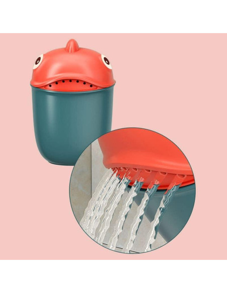 Taza de Enjuague para Bebés EUBUY en Forma de Pez Rosa