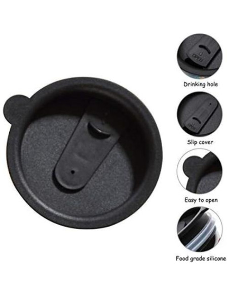 Juego de 2 Tazas de Cerámica Voltogar 0.5L con Tapa