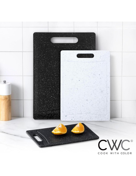 Juego de 3 Tablas de Cortar Antideslizantes COOK WITH COLOR