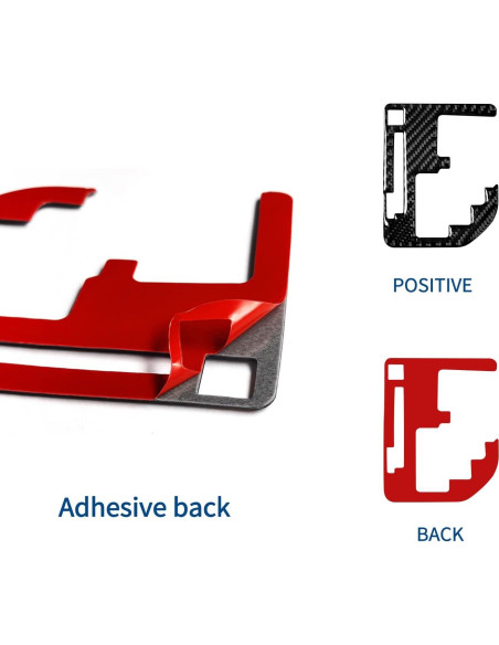 Sticker de Fibra de Carbono SUNJIKA para Consola Toyota Tundra 2014-2021