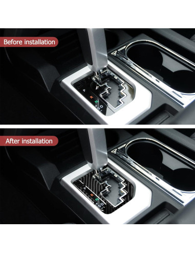 Sticker de Fibra de Carbono SUNJIKA para Consola Toyota Tundra 2014-2021