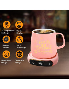 Calentador de Taza Eléctrico Dolficy con Taza para Abuela 2