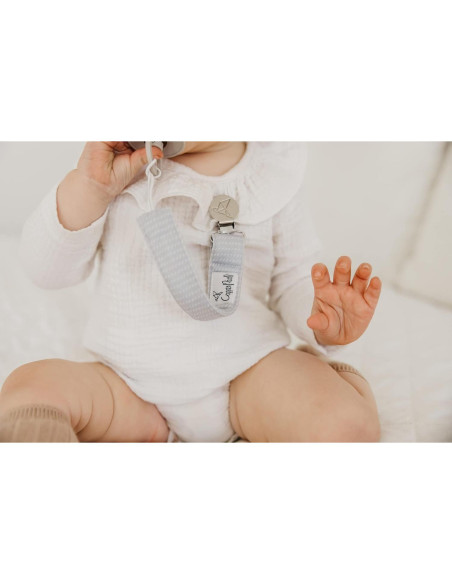 Clip de Chupete Copper Pearl 3-Pack - Acero Inoxidable Lennon