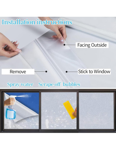 Película de Privacidad para Ventanas Bloss 30x200 cm Esmerilada