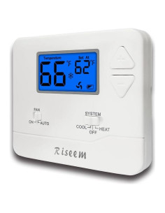 Termostato No Programable Riseem STN601 Azul 24V DIY Fácil