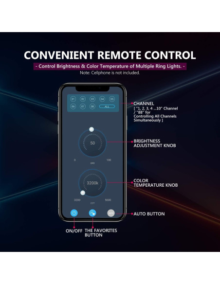 Luz de Anillo LED Neewer 16" con Control Táctil y Soporte