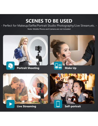 Luz de Anillo LED Neewer 16" con Control Táctil y Soporte