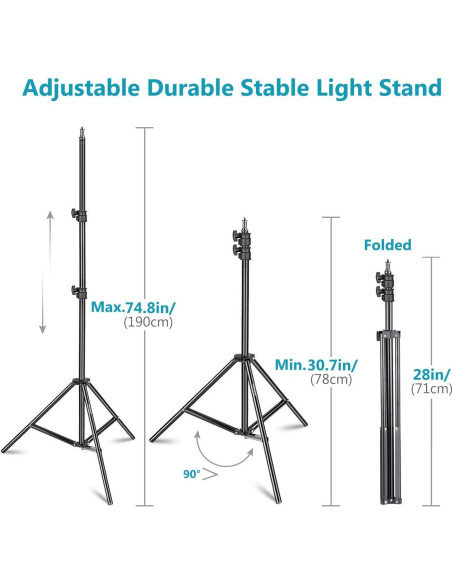 Luz de Anillo LED Neewer 16" con Control Táctil y Soporte