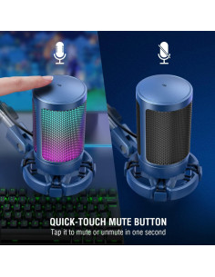 Auriculares USB Gaming FIFINE A6TB+H6 con Micrófono RGB 2