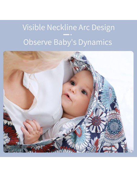 Cubierta de Lactancia Insular 100% Algodón Ola Negra