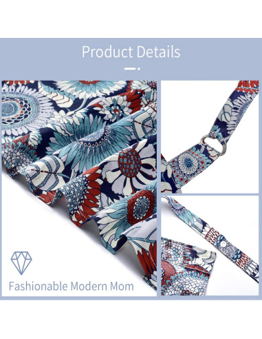 Cubierta de Lactancia Insular 100% Algodón Ola Negra