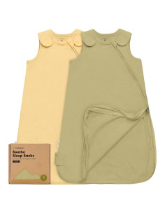Paquete de 2 Sacos de Sueño Soothe KeaBabies Algodón Orgánico 0.5TOG